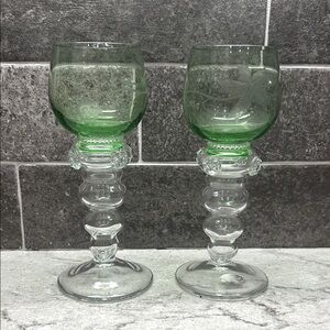 2 Vintage Römer-Rummer German Goblets